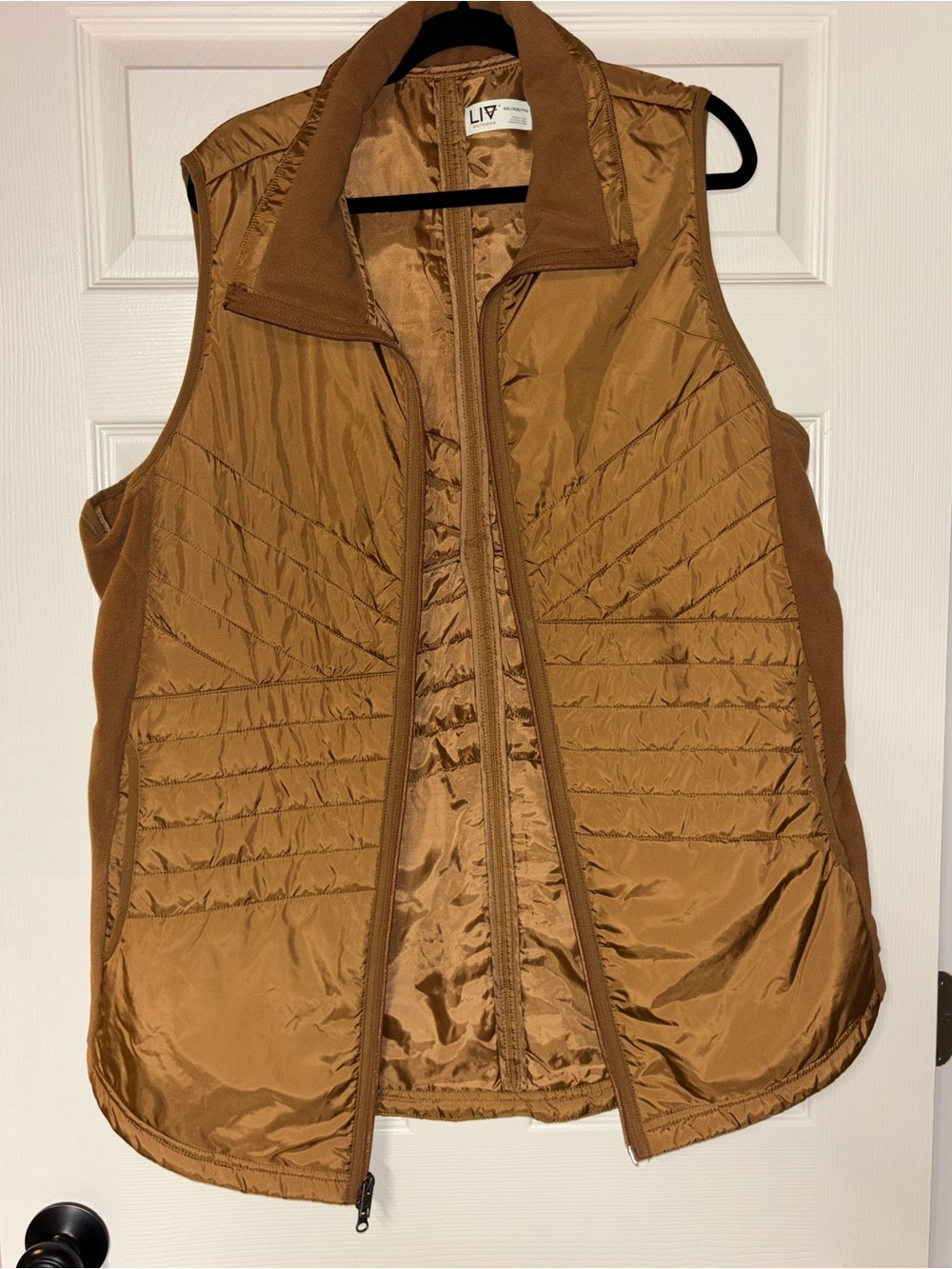 Women’s Quilted Brown Travel Vest